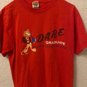 Dare drug program shirt 90s